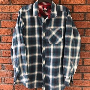 Men’s Quiksilver Checkered Flannel Button Down XL
